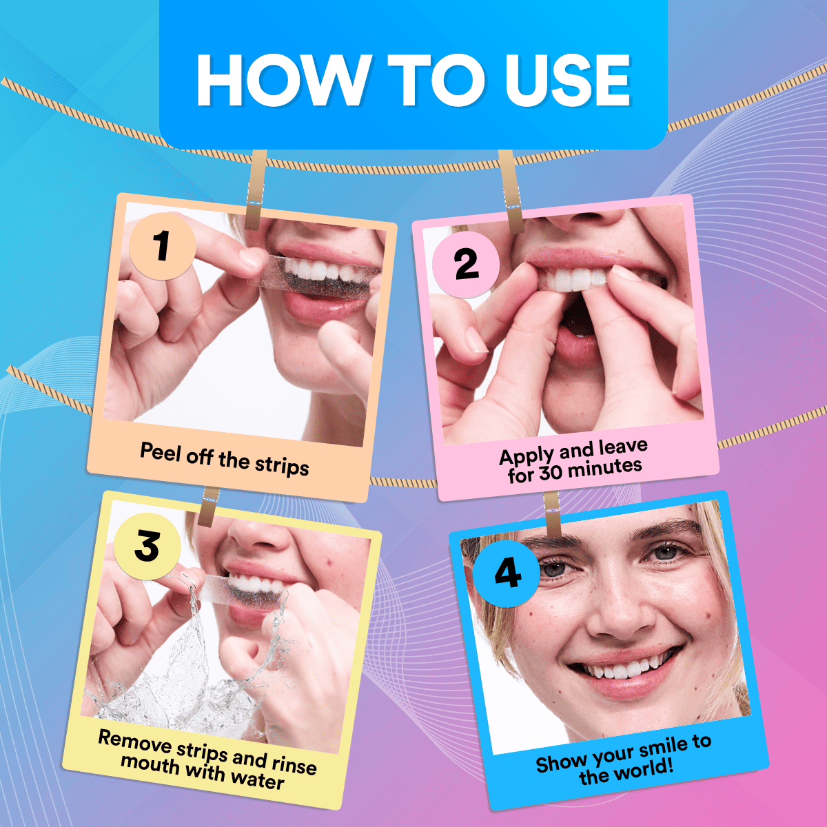 Advanced Teeth Whitening Strips (14 Treatments)