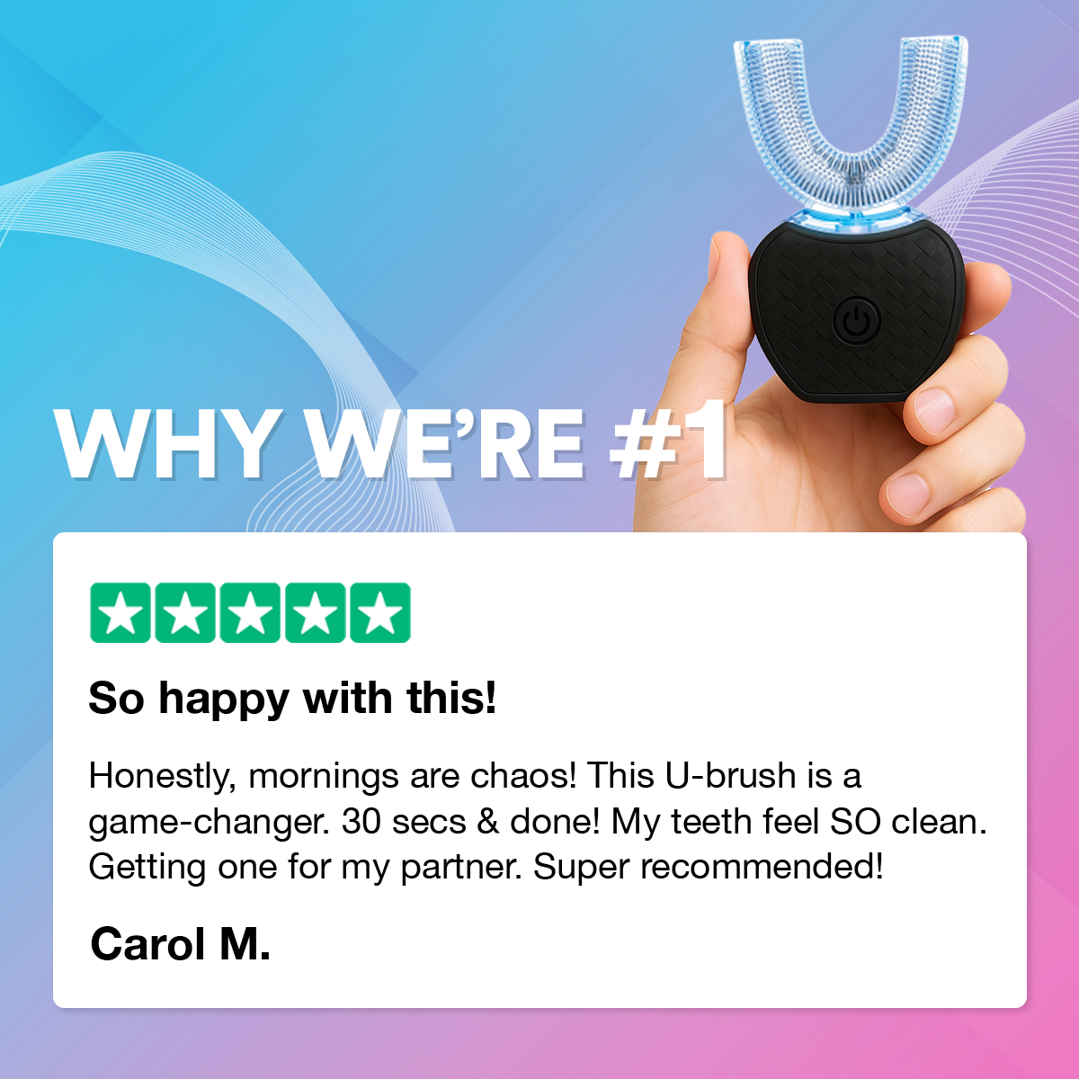 Adults Sonic Electric 360° U-Toothbrush