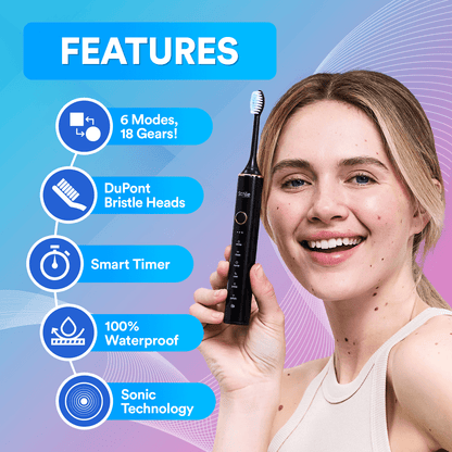 6 in 1 Sonic Deep Clean Electric Toothbrush