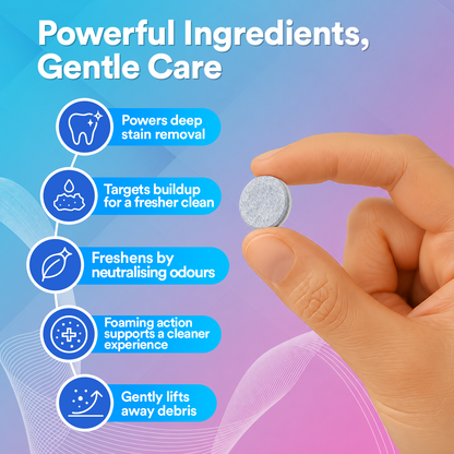 Ultrasonic Denture Cleaning Tablets (Pack of 60)