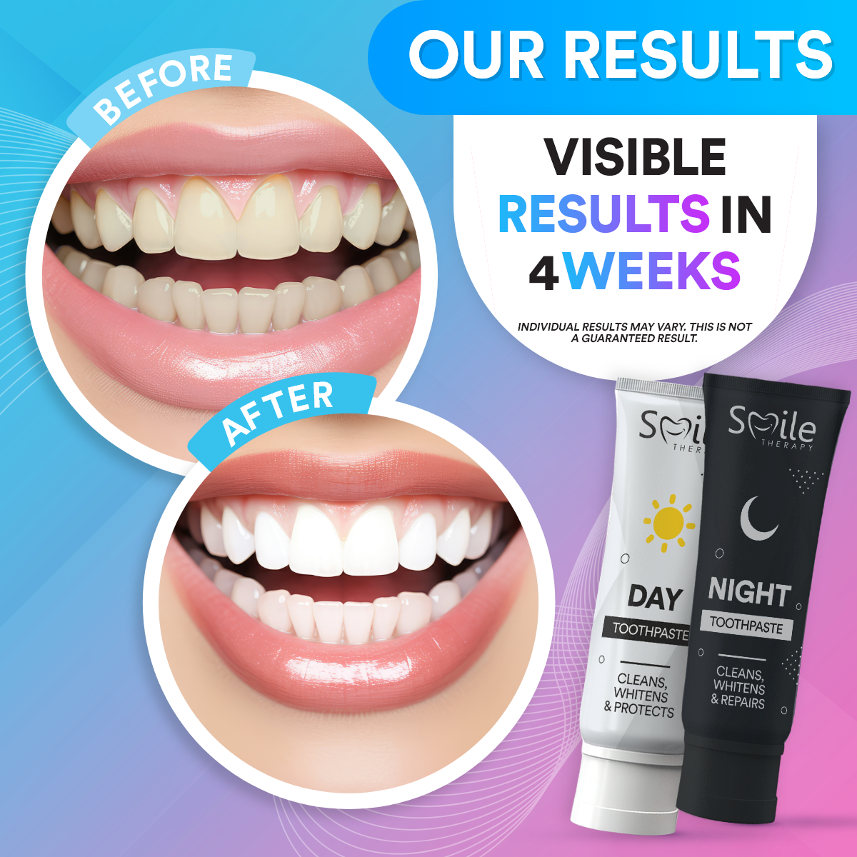 Dual-Action Day and Night Toothpaste