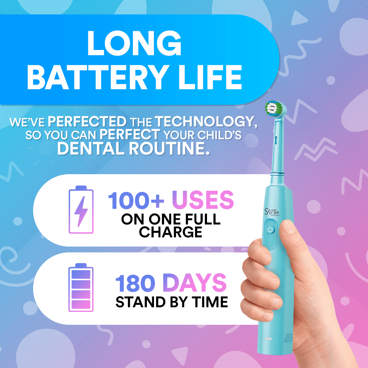 Kids Sonic Electric Toothbrush Attachment Heads - Pack of 4