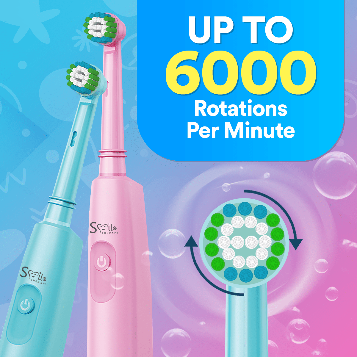 Kids Sonic Electric Toothbrush Attachment Heads - Pack of 4