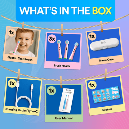 Oscillating 3-in-1 Kids Electric Toothbrush