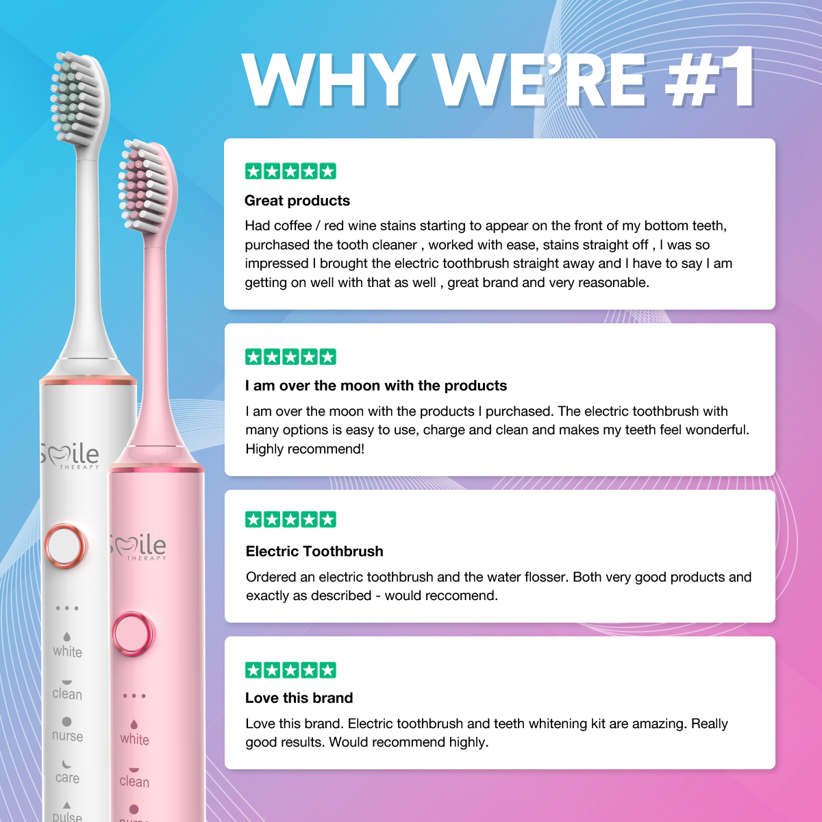 6 in 1 Sonic Deep Clean Electric Toothbrush