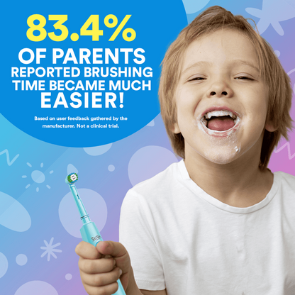 Kids Sonic Electric Toothbrush Attachment Heads - Pack of 4