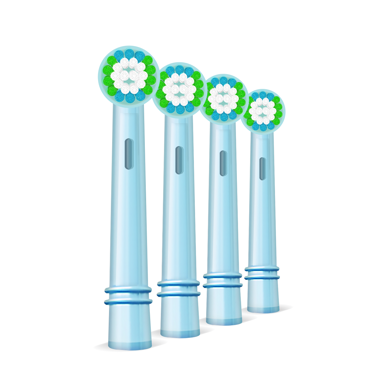 Kids Sonic Electric Toothbrush Attachment Heads - Pack of 4