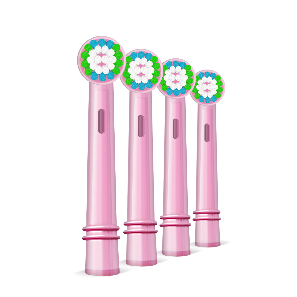Kids Sonic Electric Toothbrush Attachment Heads - Pack of 4