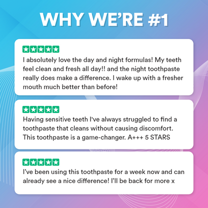Dual-Action Day and Night Toothpaste